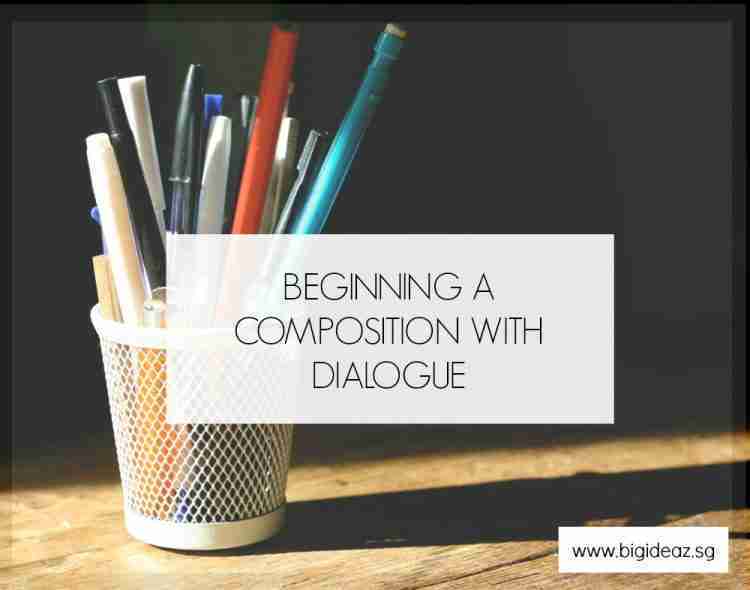 Begin A Composition With Speech