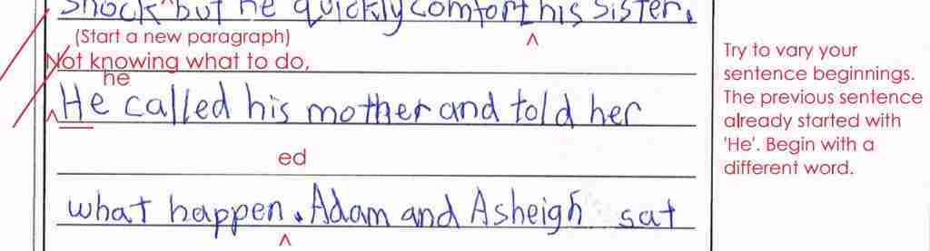 paragraphing in composition