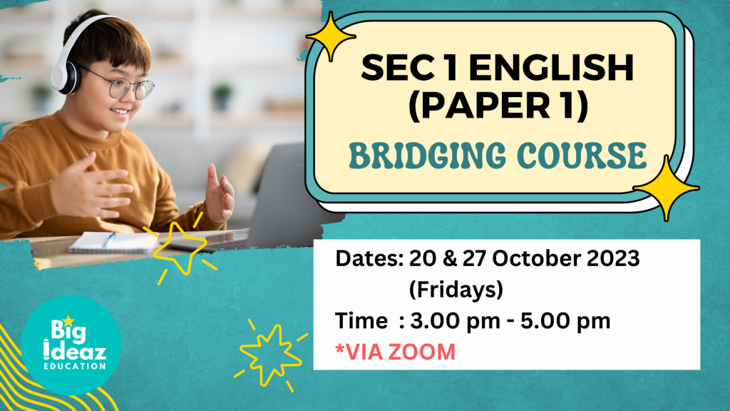 Sec 1 English Paper 1 Online